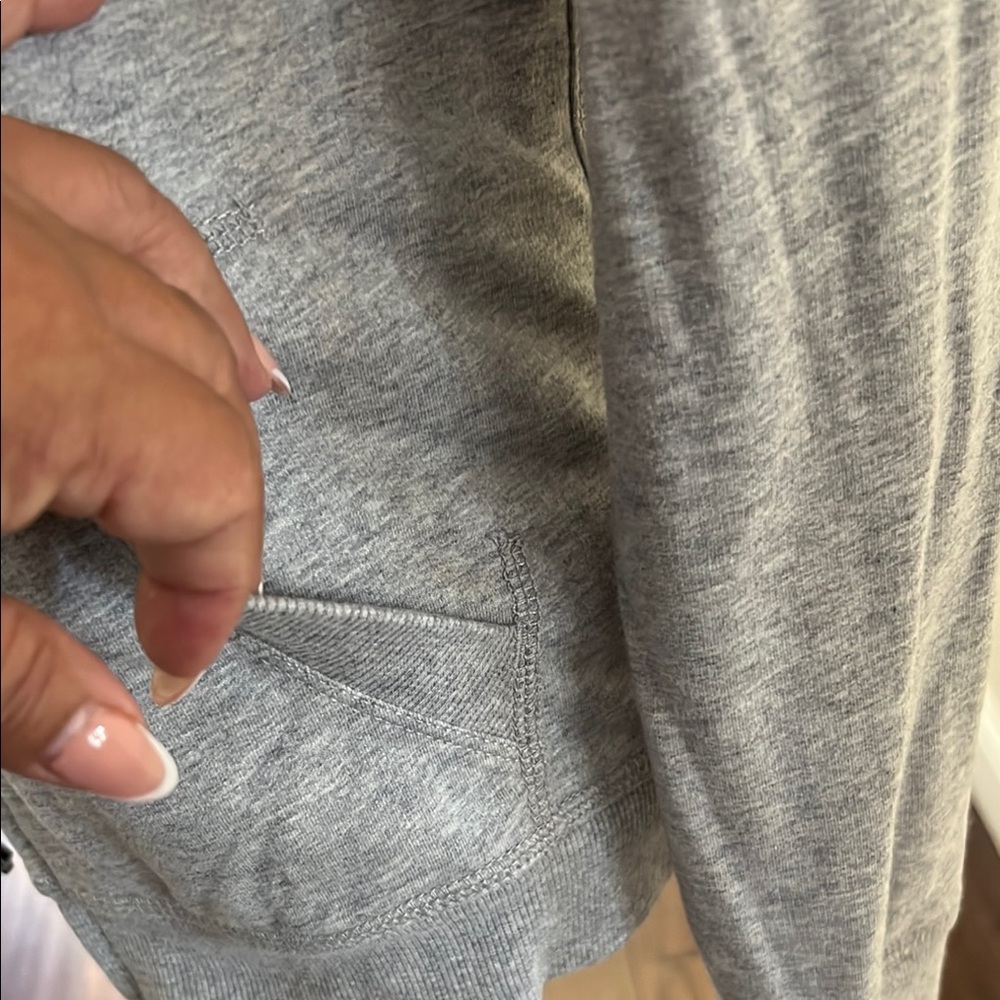 Disney Gray Zippered Hooded Sweatshirt - Picture 3 of 6